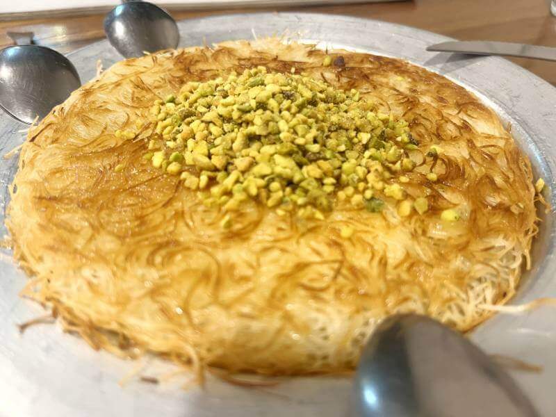 清邁中東地中海以色列食物：乳酪蛋糕（Knafeh）